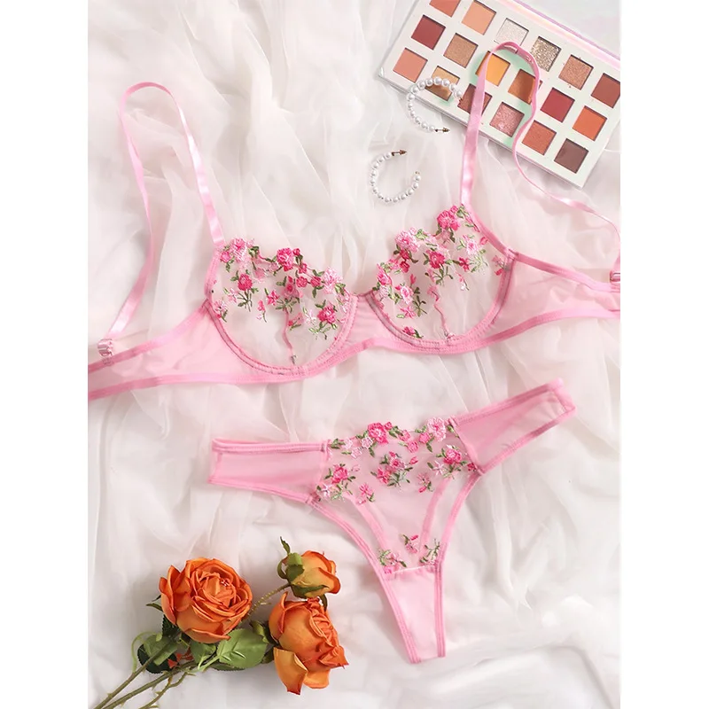 Ensemble Bride Et Collier Western Challenger – Rose Floral Brodé – Taille Cheval