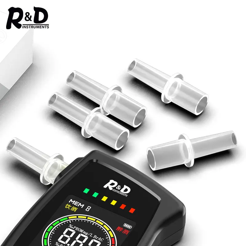R & D 5 sztuk/partia cyfrowy Breath Tester alkoholu alkomat ustniki ...