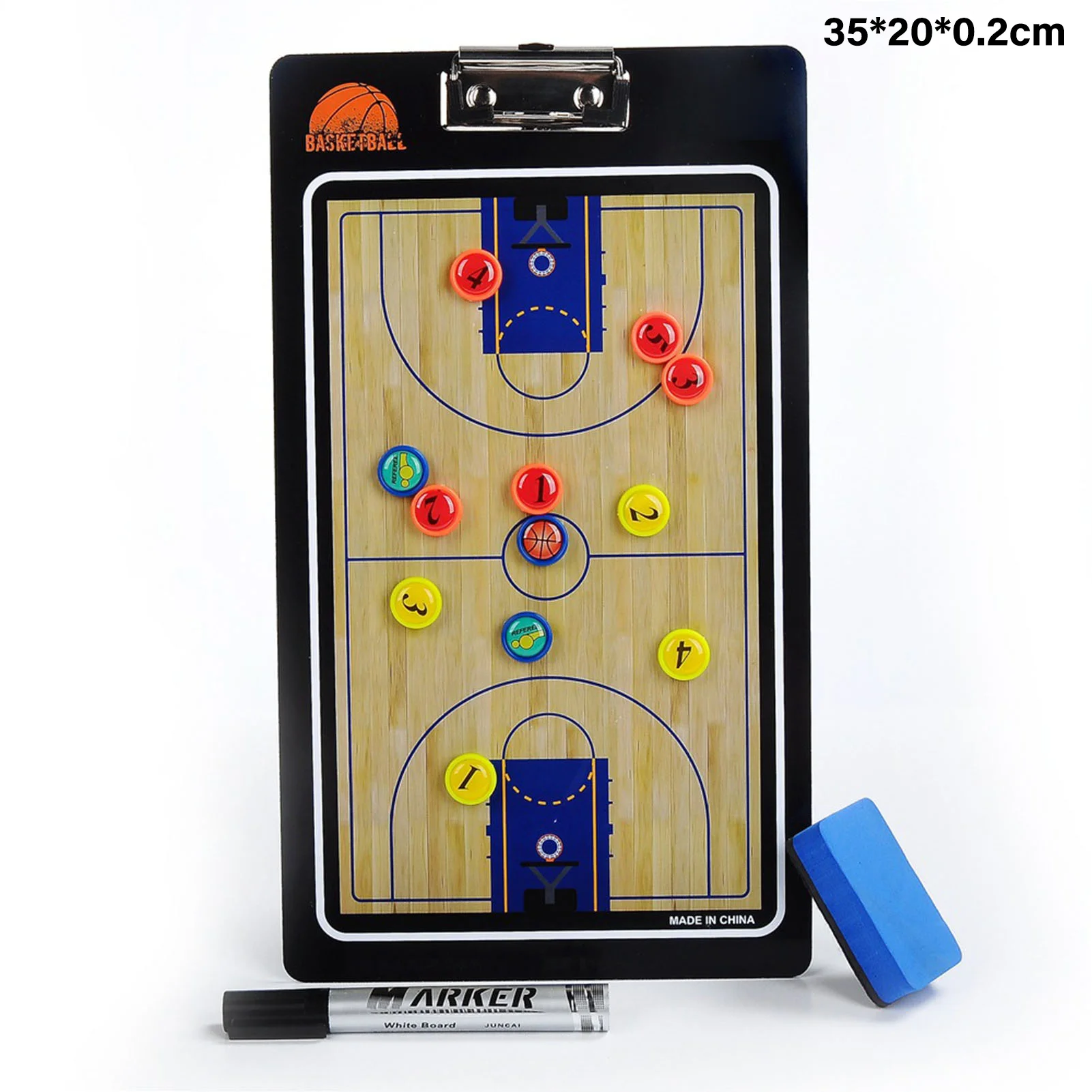 Basketball Coaches Magnetic Tactic Board Magnetic Dry Erase Basketball Coaching Board for Game Plans and Strategies