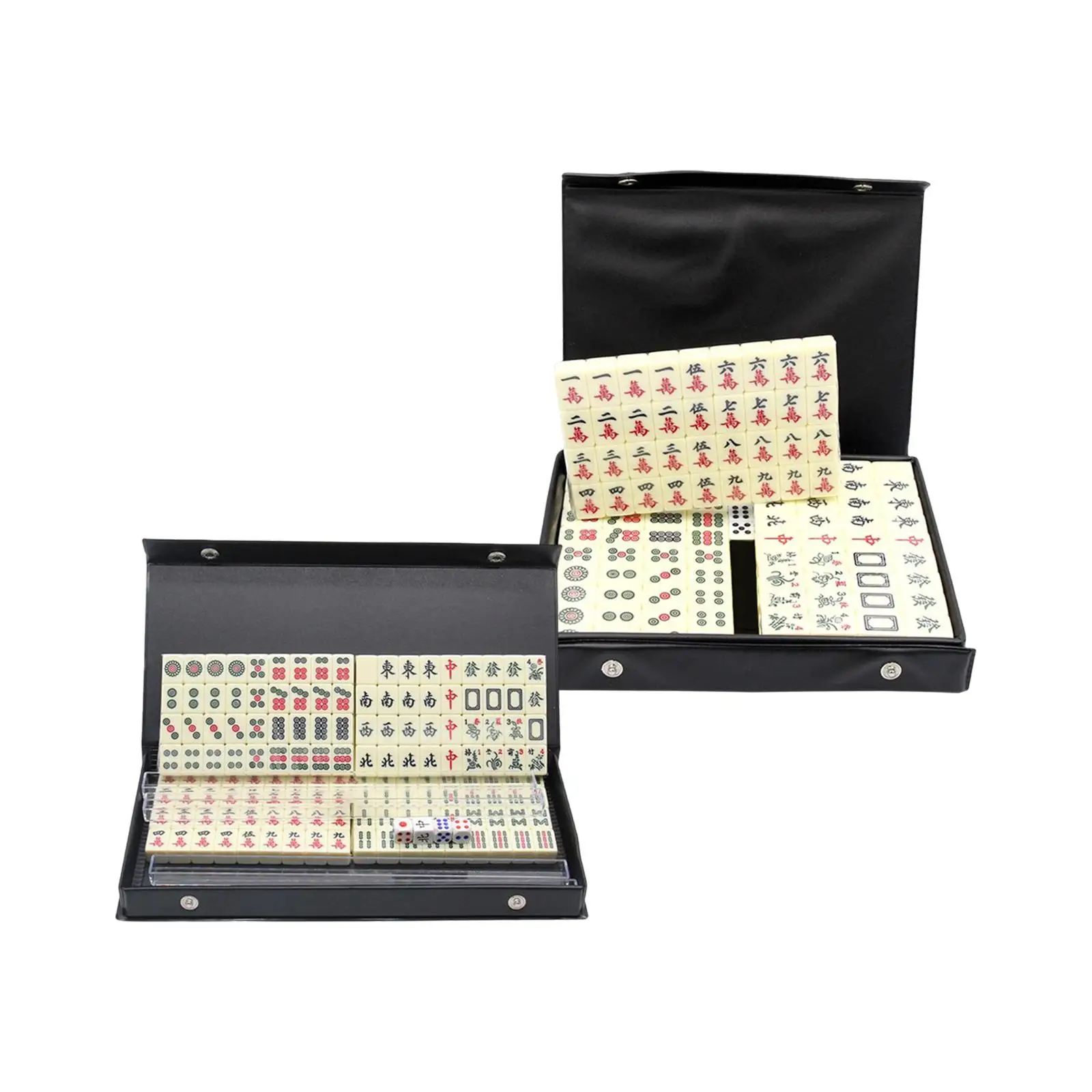 Mahjong Game Set,144pcs Mini Mahjong Tiles,Traditional Chinese Majiang Party