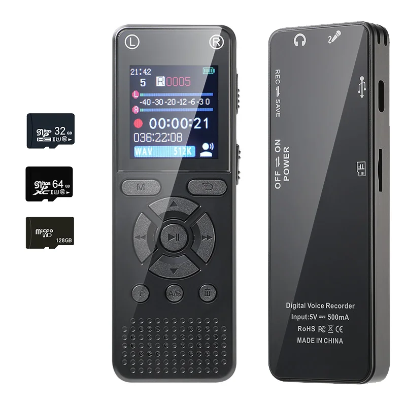 Visual Recorder Small Digital Voice Recorder Mini Voice Recorder Upgraded Small Audio ...
