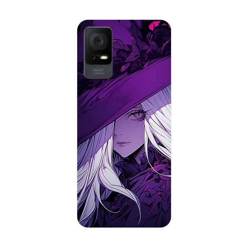 Floral Wolf Design Soft Silicone Shockproof Phone Case Cover