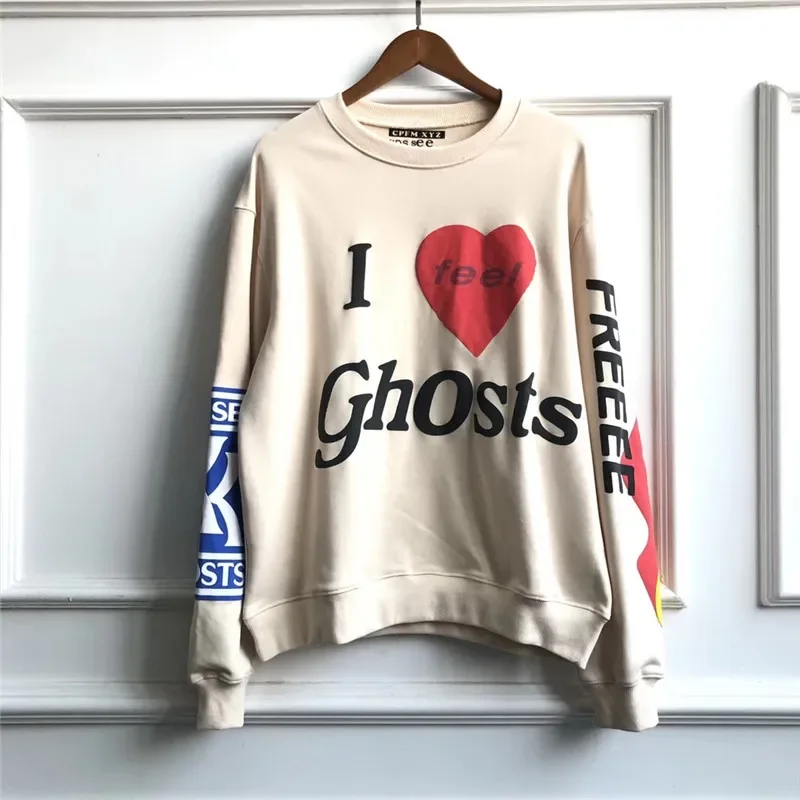 

Hip Hop Puff Print CPFM Kanye West Sweatshirts Men Women KIDS SEE GHOSTS Crewneck Techwear