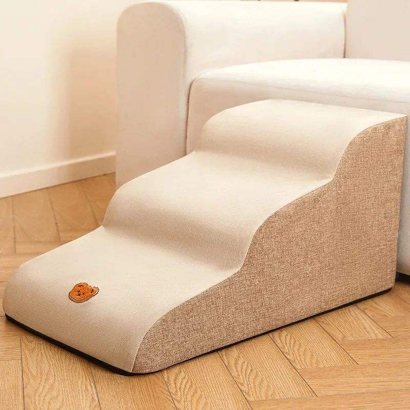 Pet Ramp Stairs Pet Stairs 2/3 Steps Climb Anti-slip Removable For Small Dog Cat Puppy Bed