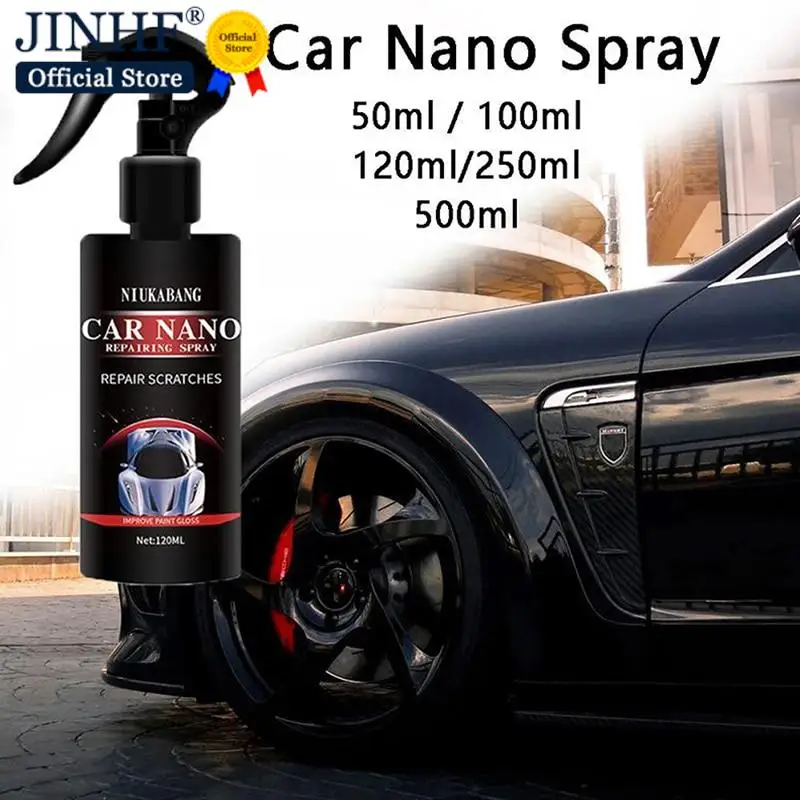 Car Scratch Repair Nano Spray 50/100ml Anti Scratch Hydrophobic Polish Nano Coating Water Displacing Polishing Wax Car Accessories car coating car scratch filler