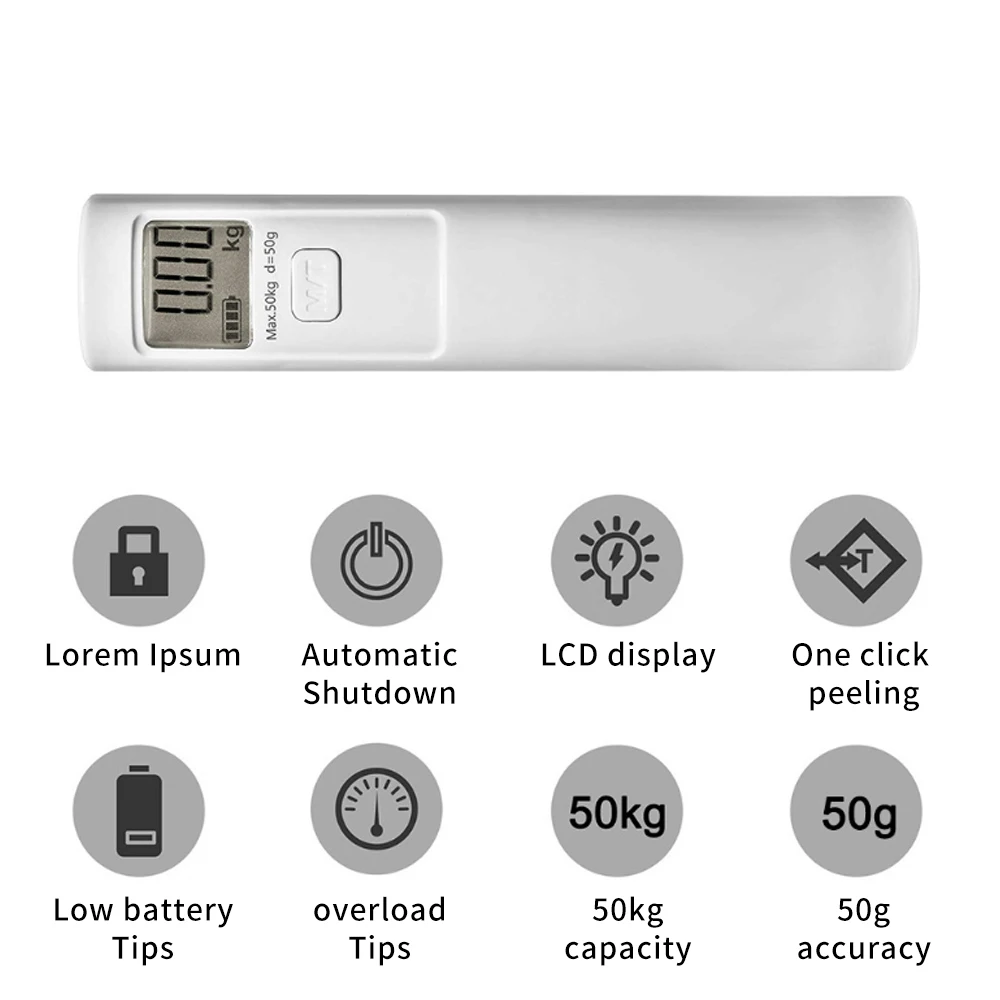 Hand-shake power generation 50kg Portable Manual Digital Hanging Luggage Weight Scale No need Battery luggage scale,luggage weight scale,portable scale,digital scale,hanging scale