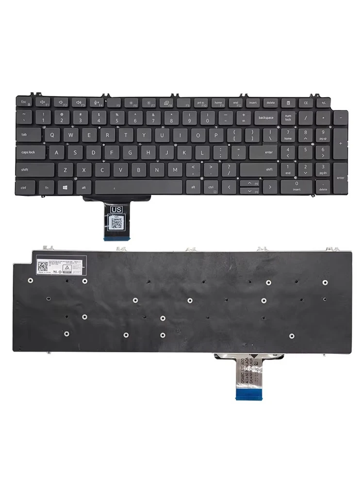 Nuova Tastiera Per Laptop Usa Per Dell Precision 7550 7750 7560 7760 Tastiera Sostitutiva Per Pc Notebook Retroilluminata