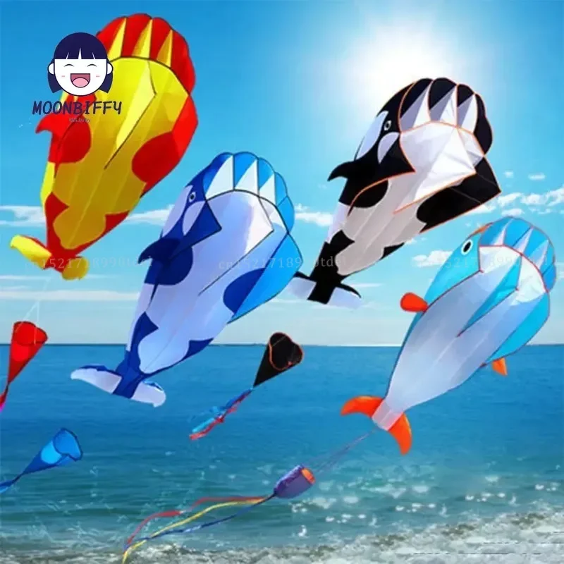 

2.2M/4M Large Dolphin Kite Flying Soft Kites Line Ripstop Nylon Outdoor Toys Octopus Kite Factory Alien Inflatable Kites