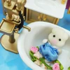 Easter Bunny 1:12 2pcs Furniture Simulation Forest Animal Baby Toy Rabbit Family Dollhouse Character Collection Toys 4.5cm Set 4