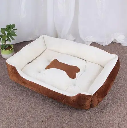 Warm Bone Pet Dogs Bed Washable House Cat Puppy Cotton Kennel Mat Soft Nest Dog Baskets Pet Products For Small Medium Large Dog 6