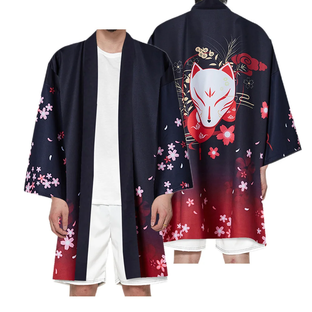 Chinese Dragon Printed Kimono Tops Oversize 6XL