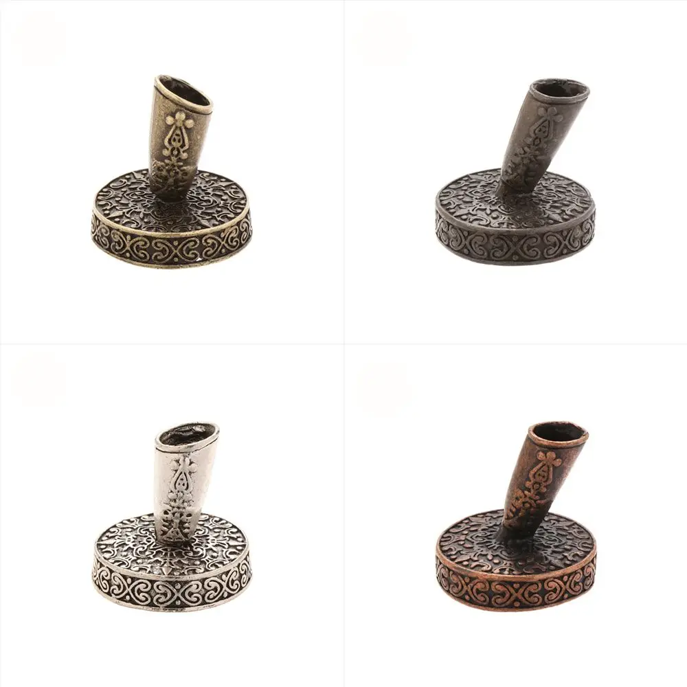 Pen Holder 1 PC Vintage European Style Pen Holder with Metal Round Base for Feather Quill Dip Pens