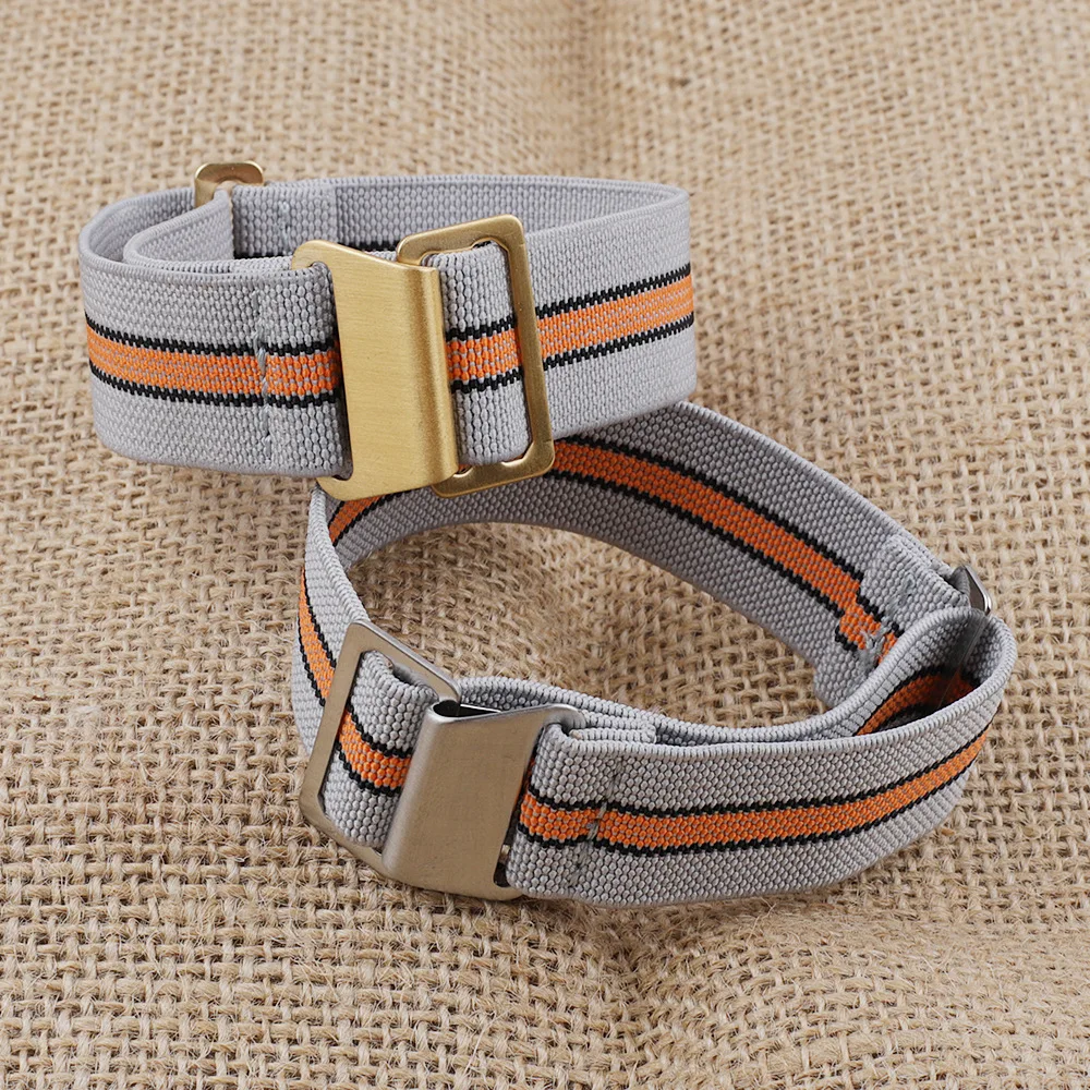 Elastic Nylon Parachute-Style Watch Strap Bracelet