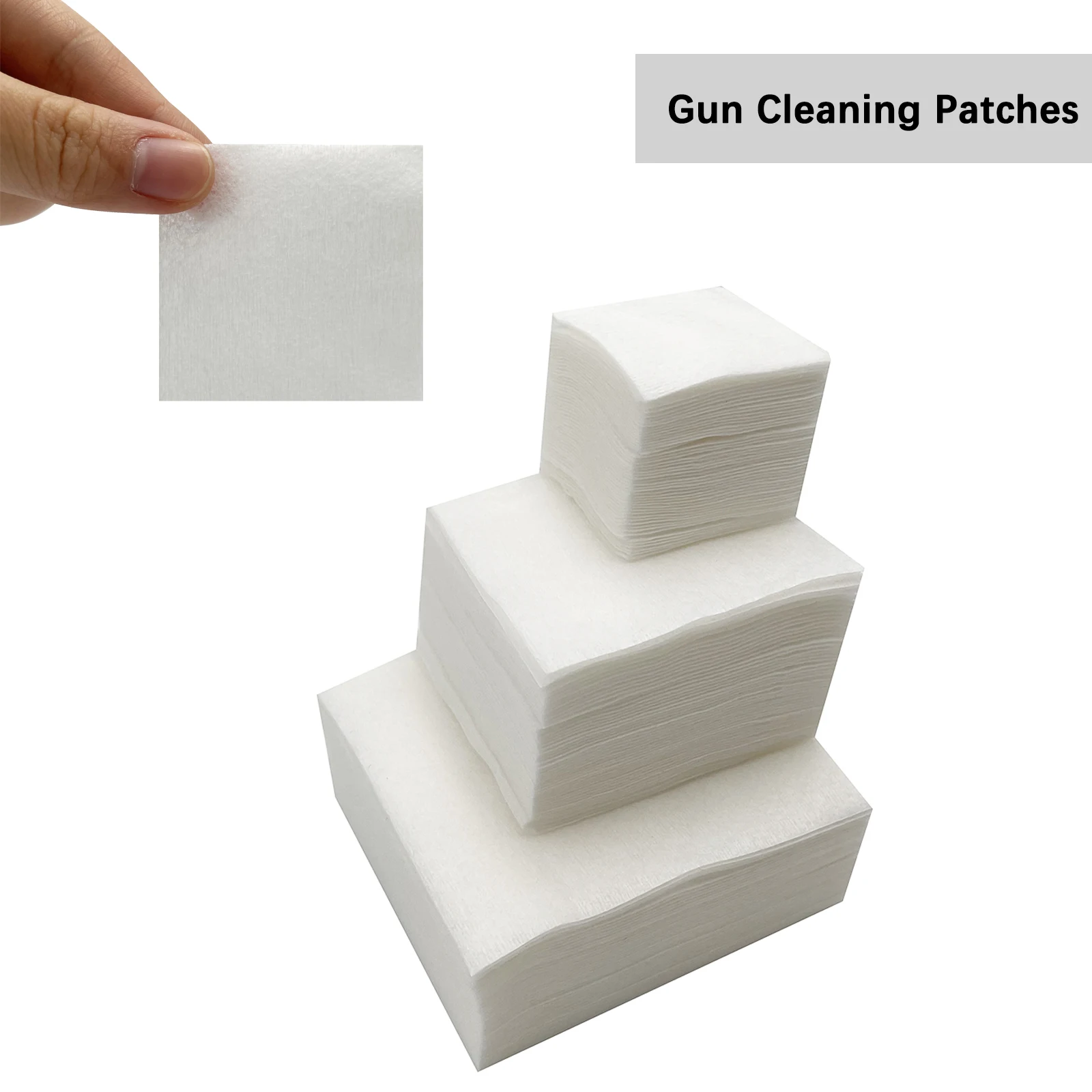 Thick500PCSGunCleaningPatchesClothTacticalSquareGunWipeforRifleHandgunPistol