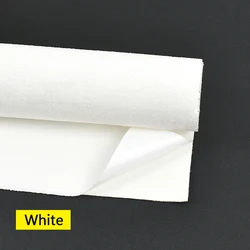 Premium Suede Self-Adhesive Fabric for Car Interior Repair and DIY Projects (White)