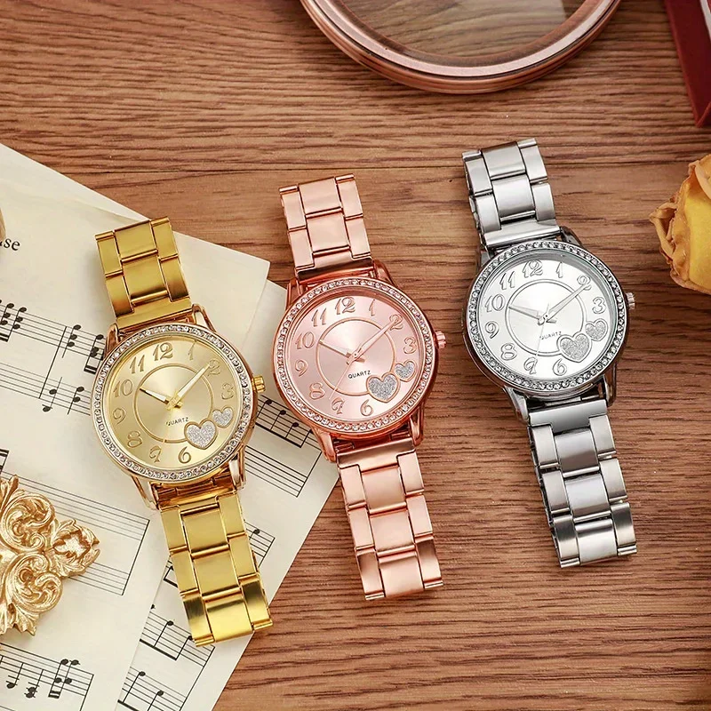 1pc-Ladies Watch Luxury Fashion Quartz Top Clock Couples Watch