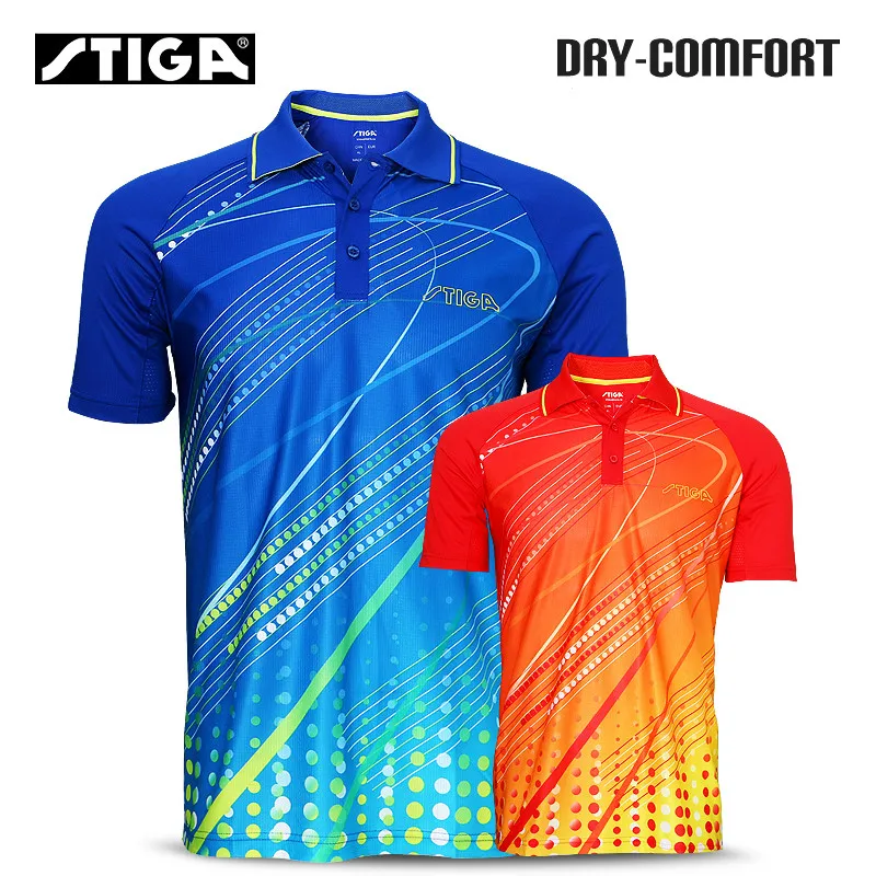 Stiga Table Tennis Clothes for Men and Women Clothing T-shirt Short Sleeved Shirt Ping Pong Jersey Sport Jerseys sport t shirt,badminton table tennis clothes set