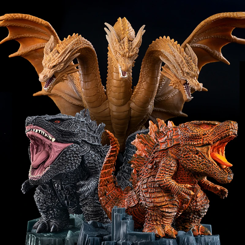 Giappone Bandai Godzilla Vs. King Kong Figure Toys 10Cmq Versione Pvc Modello King Ghidorah Regalo Decorazione Bambola Per Bambini