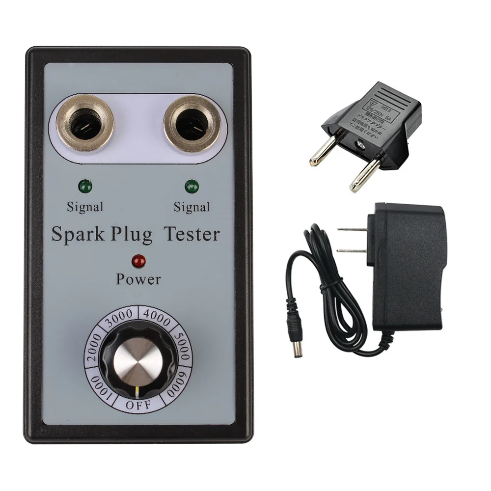 Dual Hole Car Spark Plug Tester, Ignition Plug Analyzer, Diagnostic Tool, 12V Car Spark Tester Detector