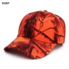 KOEP Jungle Tree Orange Camouflage Cotton Dad Snapback Hat Outdoor Fishing Baseball Cap Hunting Hat KBRT5 2
