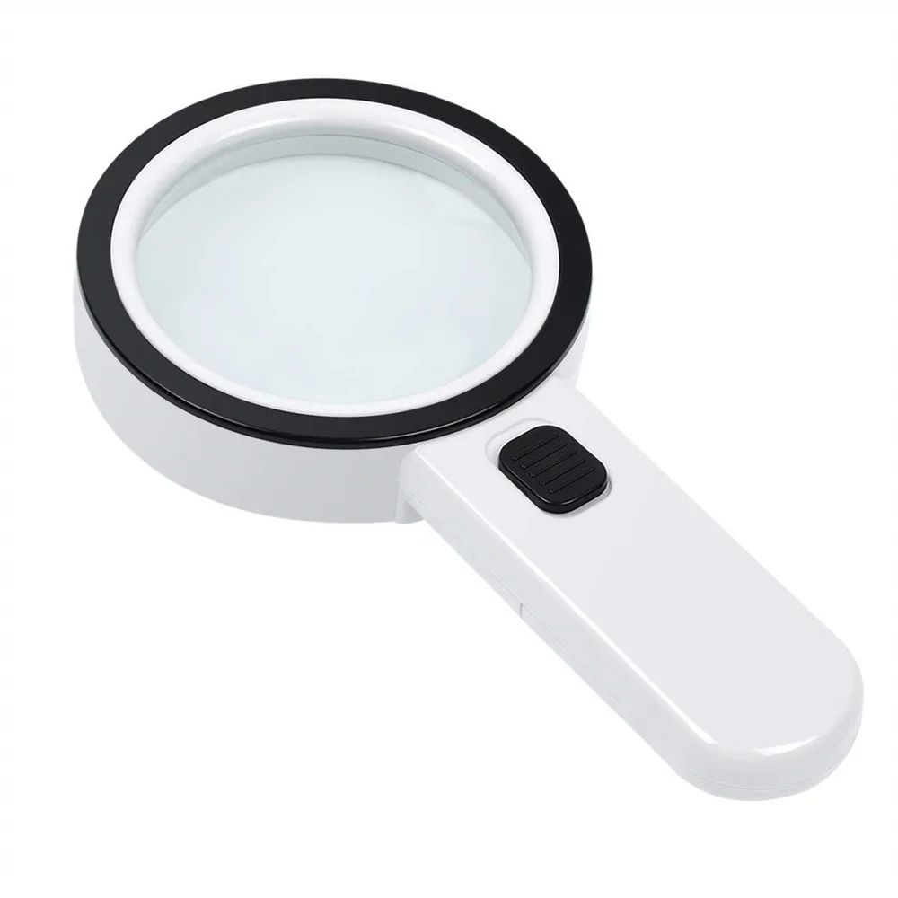 Magnifying glass Magnifying Glass with Light 30X Handheld Large Magnifying Glass 12 Led Illuminated Lighted Magnifier for Seniors Reading Solder
