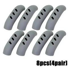 Silicone Heat-Resistant Non-Slip Pan Handle Covers - Set of 2 or 8 (8pcs grey)
