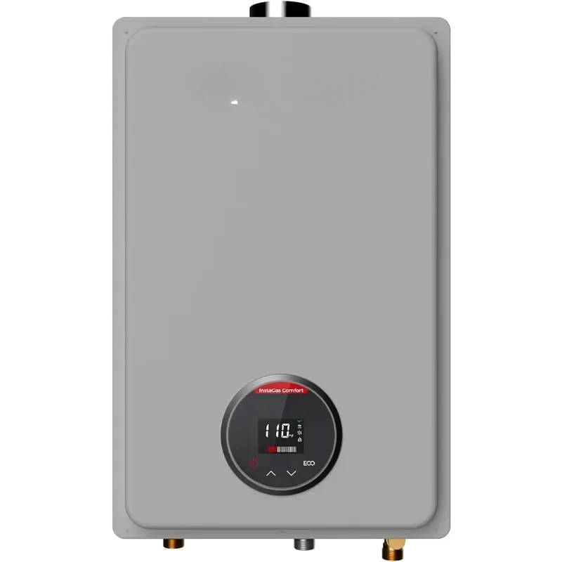 Tankless Water Heater Gas-Indoor 5.1 GPM Gray Instant Natural/Propane Gas Hot Water Heater-InstaGas Comfort 120 Series