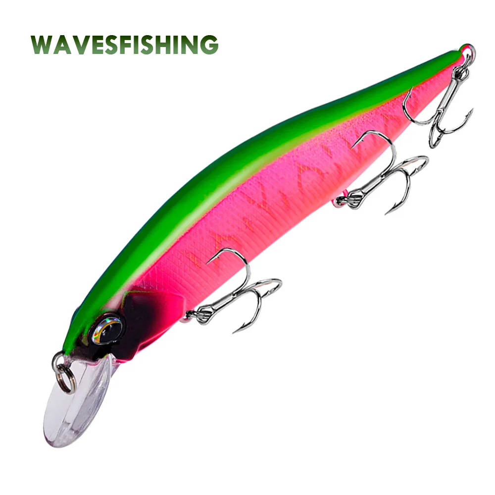 Floating Minnow Lures Fishing Saltwater Trout Bass Fishing Bandit Artificial Bait Wobbler Pesca Jerk Hard Bait 12cm 15g 1pc