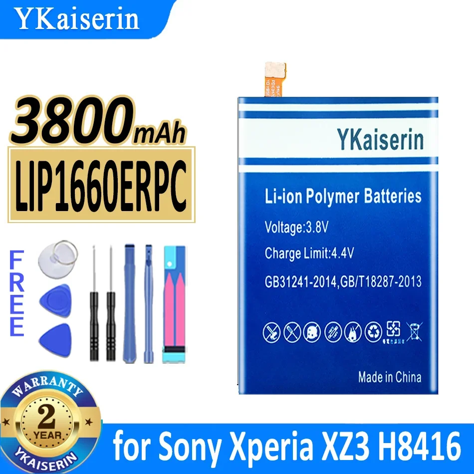 3800Mah Ykaiserin Batteria Lip1660Erpc Per Sony Xperia Xz3 H9436 H9493 H8416 Cellulare Bateria