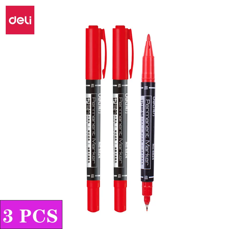 Twin Tip Permanent Marker Set - Fine Point, Assorted Ink Colors