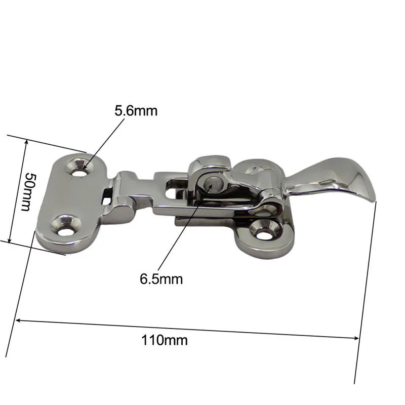Marine Boat Stainless Deck Lock Down Clamp Deck Hasp Locker Anti-Rattle Latch Fastener marine accessories marine fastening set marine hardware 1pc
