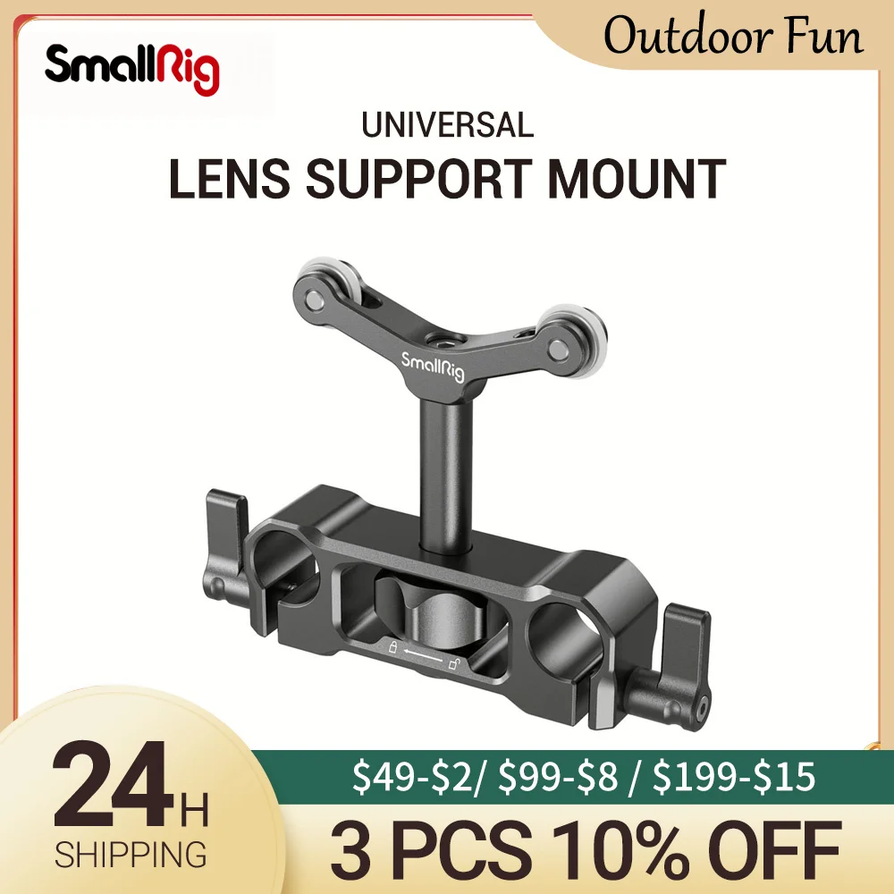 SmallRig 15mm LWS Universal Lens Support for Camera Long Lens Support