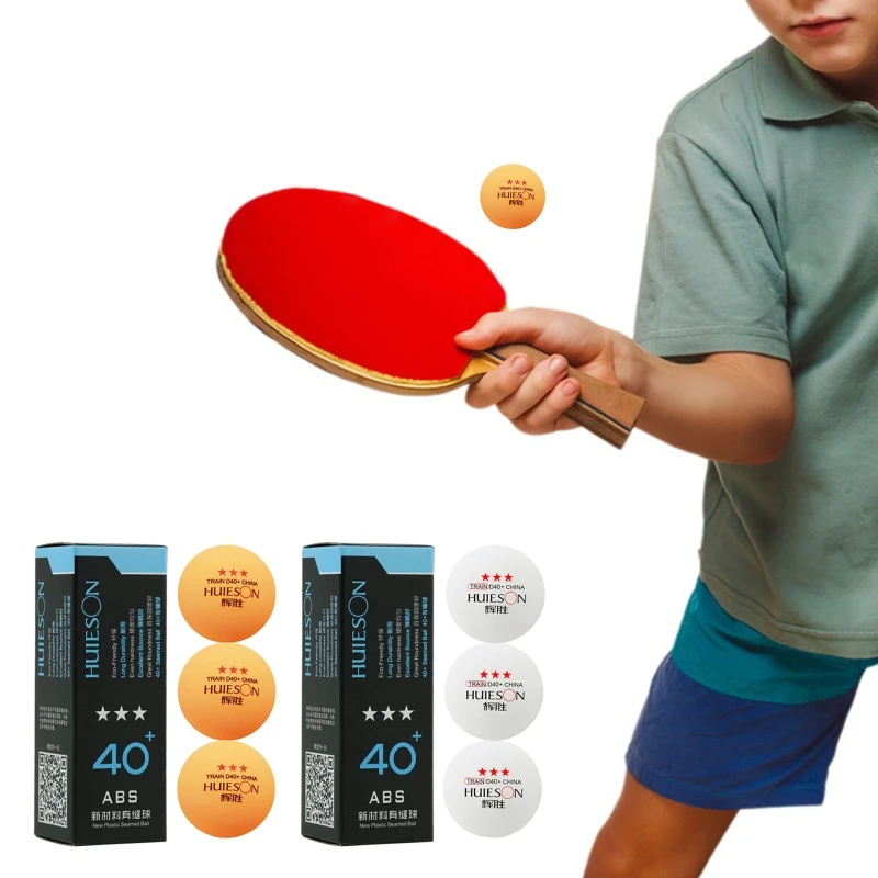F1FD-pelota de ping pong de 3 estrellas para práctica avanzada, pelota de entrenamiento de material ABS, 40 + Premium, 3 recuentos
