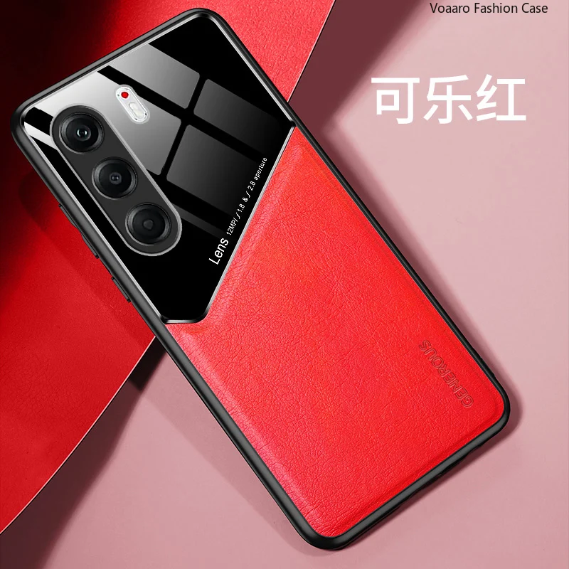 Sleek Magnetic Leather Phone Case - Ultra-Thin, Lightweight Cover