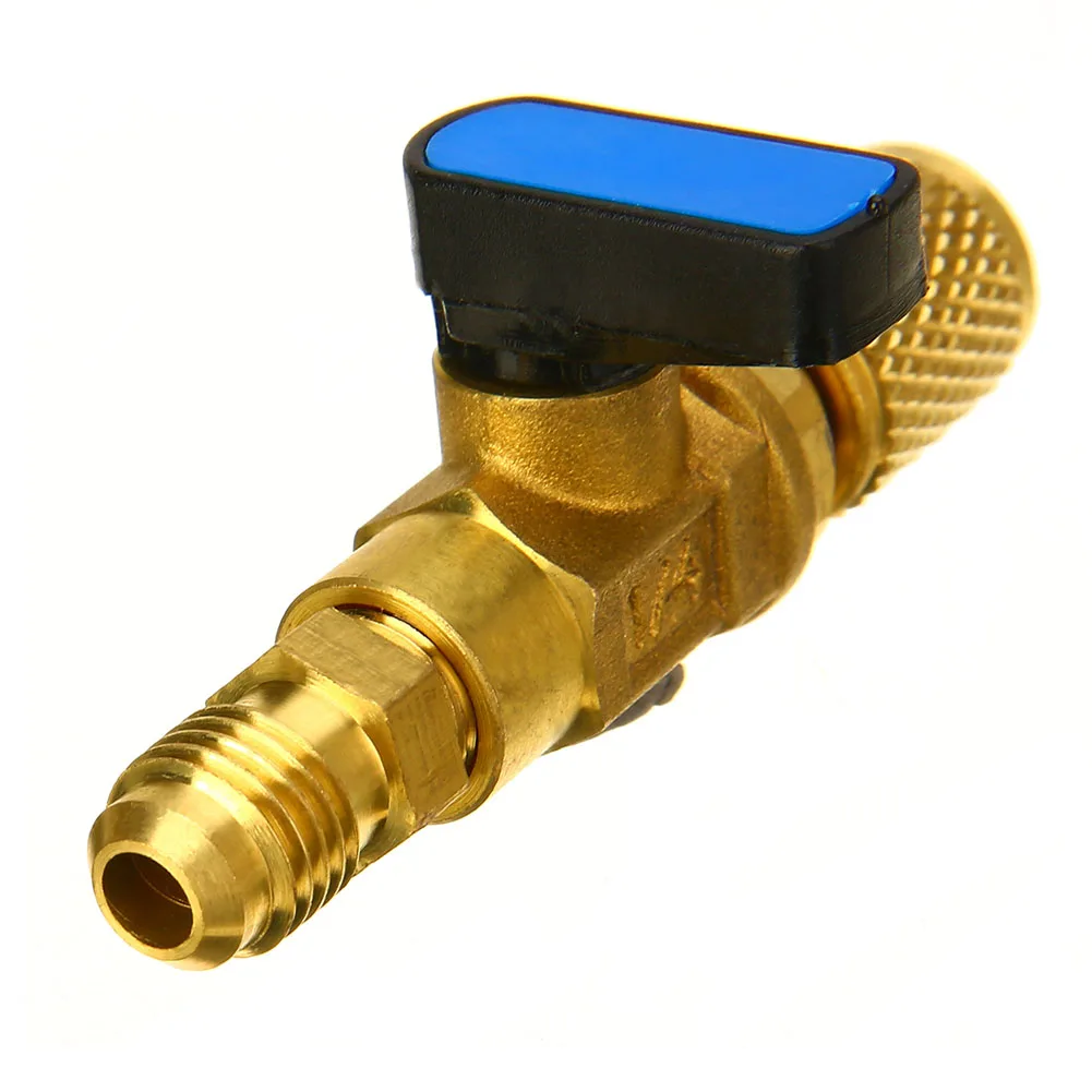 

Efficiently Control Refrigerant with HVAC AC Straight Shut Off Ball Valve Adapter for R134a R22 R12 R410a 14 Fit