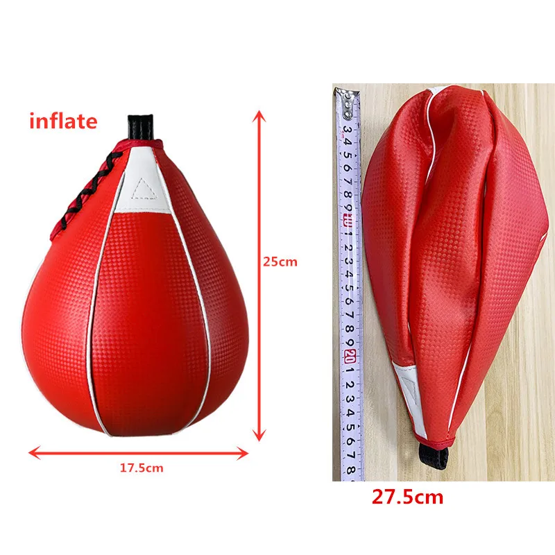 Boxing Pear Shape PU Speed Ball Boxing with Swivel Punching boxeo Speed bag Fitness Training Ball Gym Exercise Agility Muay Thai
