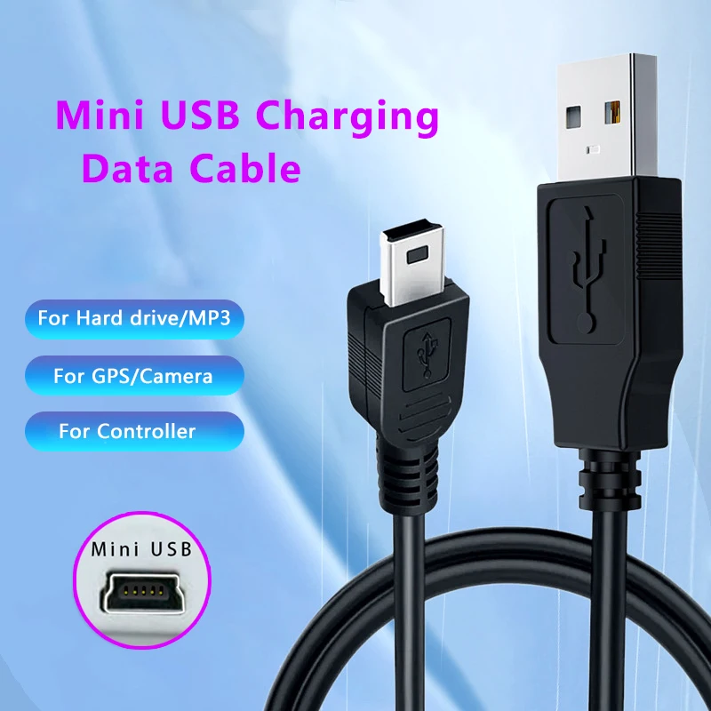 High-Speed Mini USB to Mini-B 5-Pin Charging Cable