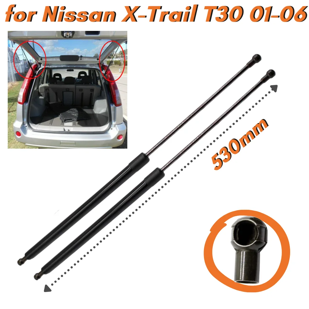 

Qty(2) Trunk Struts for Nissan X-Trail T30 SUV 2001-2006 90450-8H31A 90451-8H31A Rear Tailgate Boot Gas Springs Lift Supports