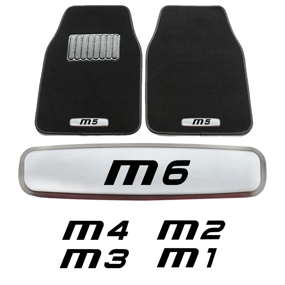 Car Floor Mats Metal Emblem Sticker FOR BMW M1 M2 F87 G87 M3 E30 E36 ...