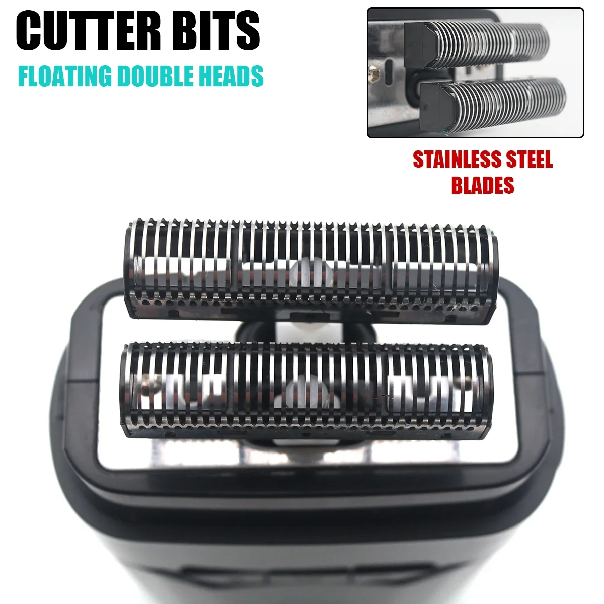 VGR V308 أداة تهذيب اللحية للرجال مزدوجة احباط كام...