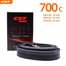 Ultra - Thin Road Bike Inner Tube with Detachable Presta Valve - 80mm (700X18 - 25C)