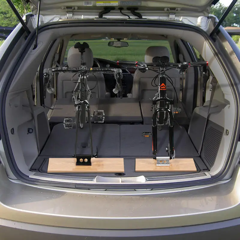 Support Axe Traversant Support Fourche Vélo Universel - Porte-Vélo Rapide Pour Camion, Voiture, Garage - Lot Avec Adaptateurs Fixation Plateau Camion Toiture