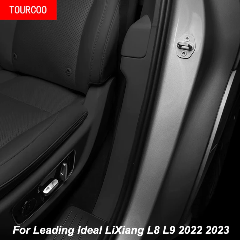 

For Leading Ideal LiXiang L7 L8 L9 2022 2023 Door C-Pillar Anti Kick Pad Leather Protective Sticker Interior Accessories