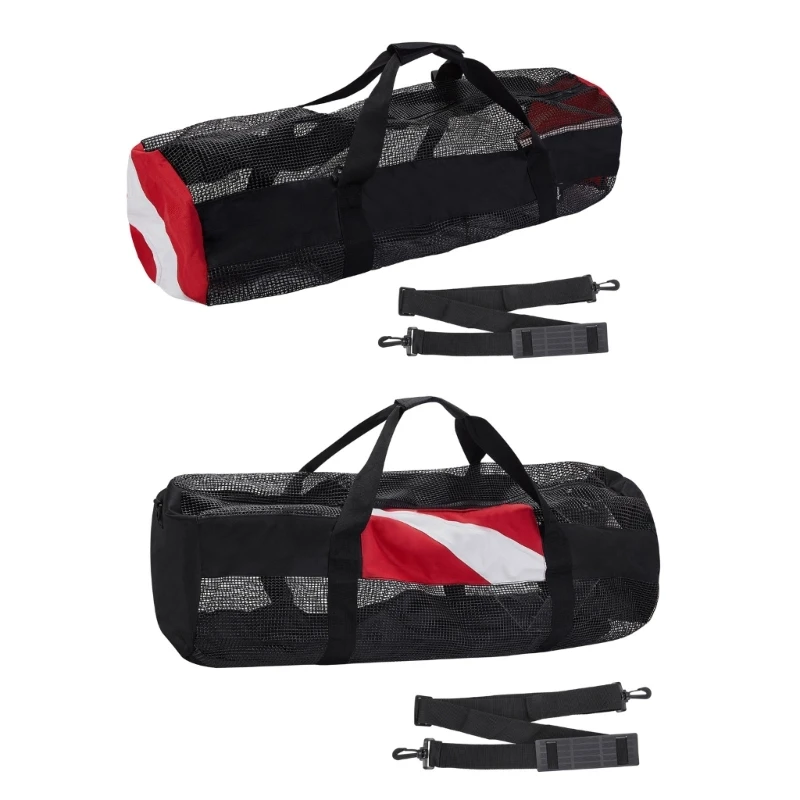 

Large Mesh Duffels Bag Scubas Dive Snorkel Tote Equipment with Zipper for Water Sport Beach Diving Snorkeling Gear