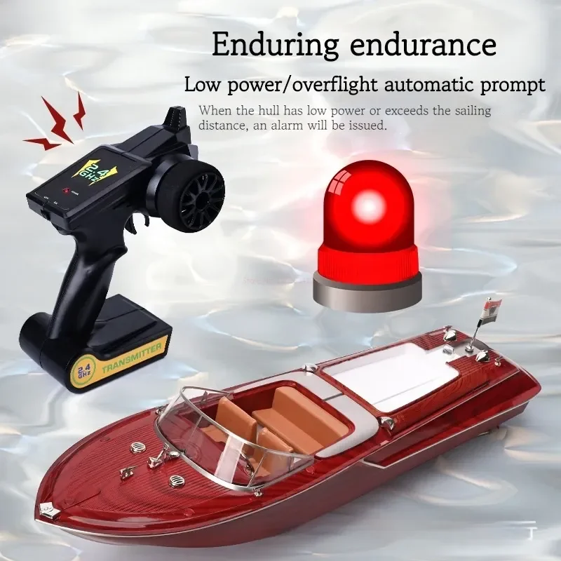 

Retro Remote Control Boat Speed Boat High-horsepower Electric Yacht Cruise Model Racing Boat Boy Water Classic Retro Toy Gift