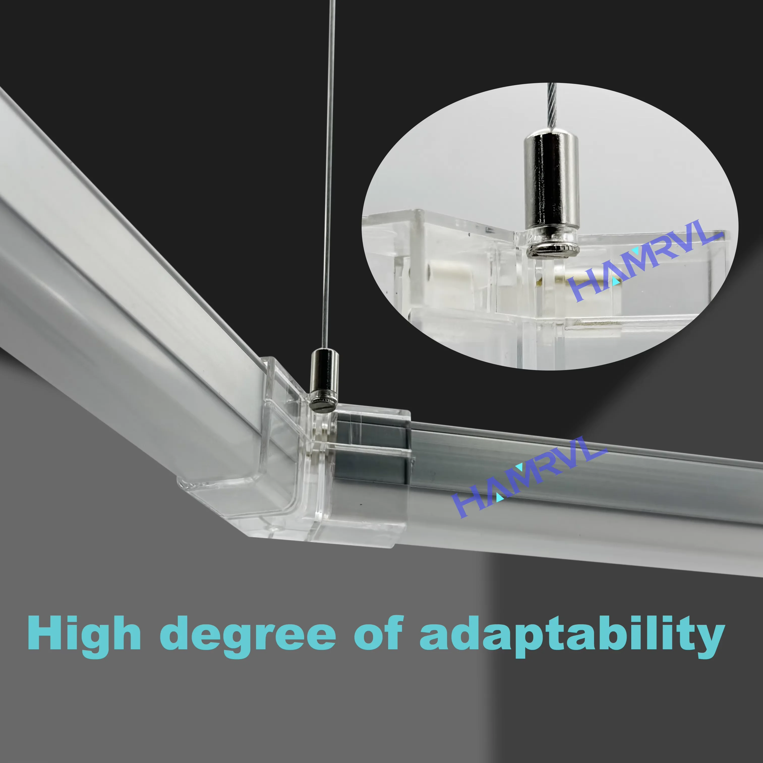 100cm Adjustable Hanging Chains Ceiling Light for Hexagonal Garage Suspension Lamp Sling Lifting Wire Accessory Kit Steel Rope