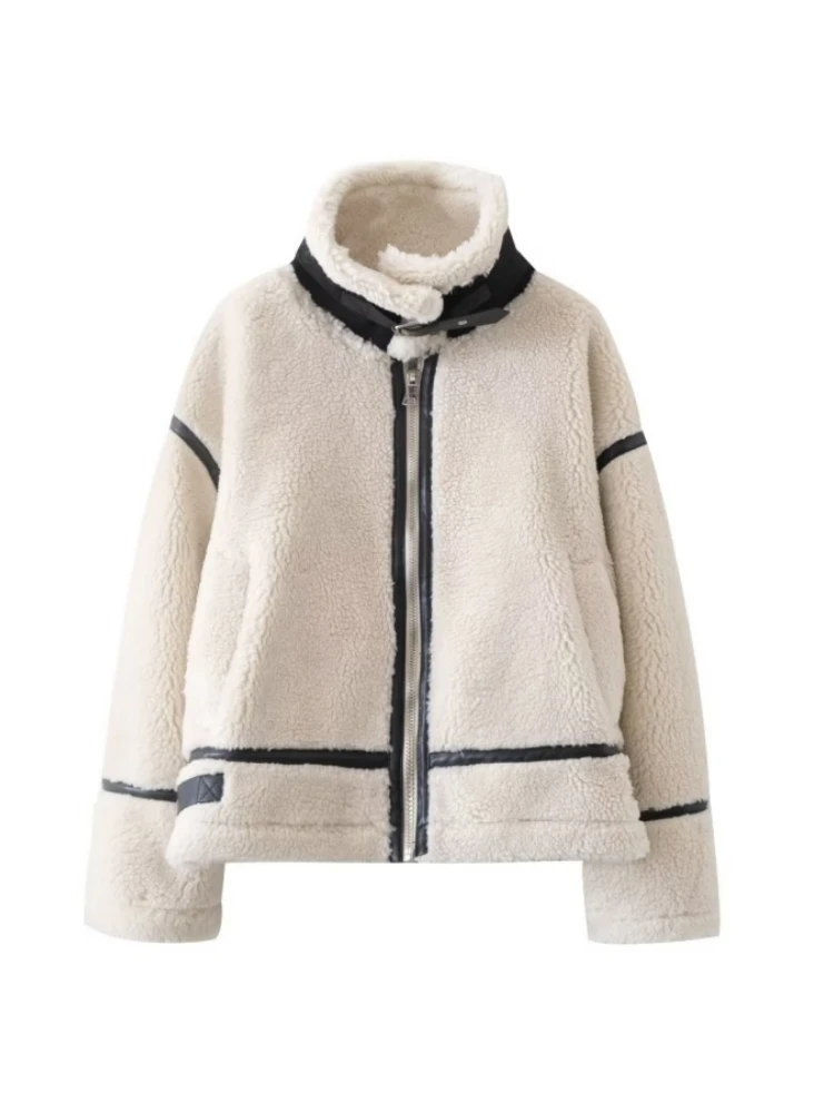 

Женская куртка из искусственной кожи ZACK RAIN, осенняя модная женская повседневная кожаная куртка на молнии с длинным рукавом, Женская куртка, 2023