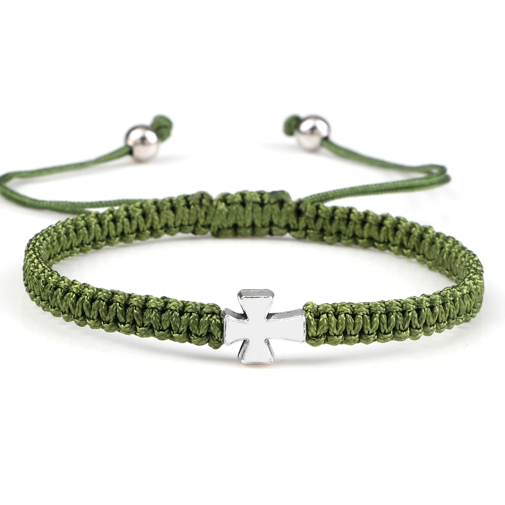 2 Pezzi Braccialetti Rossi Con Corda Intrecciata Con Simpatici