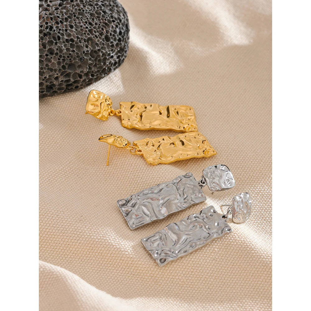 Yhpup Stainless Earrings Metal