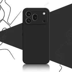 Minimalist Liquid Silicone Phone Case with Camera Protection and Slim Design for Honor 600 Pro (Black)